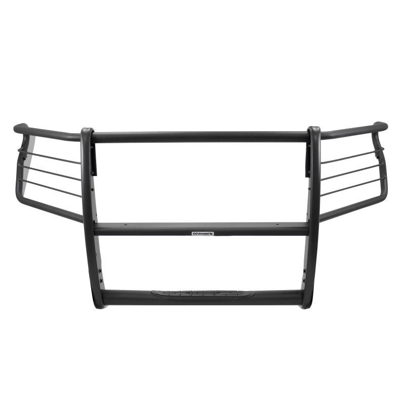 Chevrolet Silverado 1500 Grille Guard - Front - Go Rhino - 3100 Series StepGuard with Brush Guards - Textured Black - `19-`20